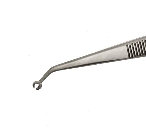 Corn Suture Tweezers Angular Easy Suturing Forceps Curved Surgical Forceps Pliers Artman Brand #TOP3