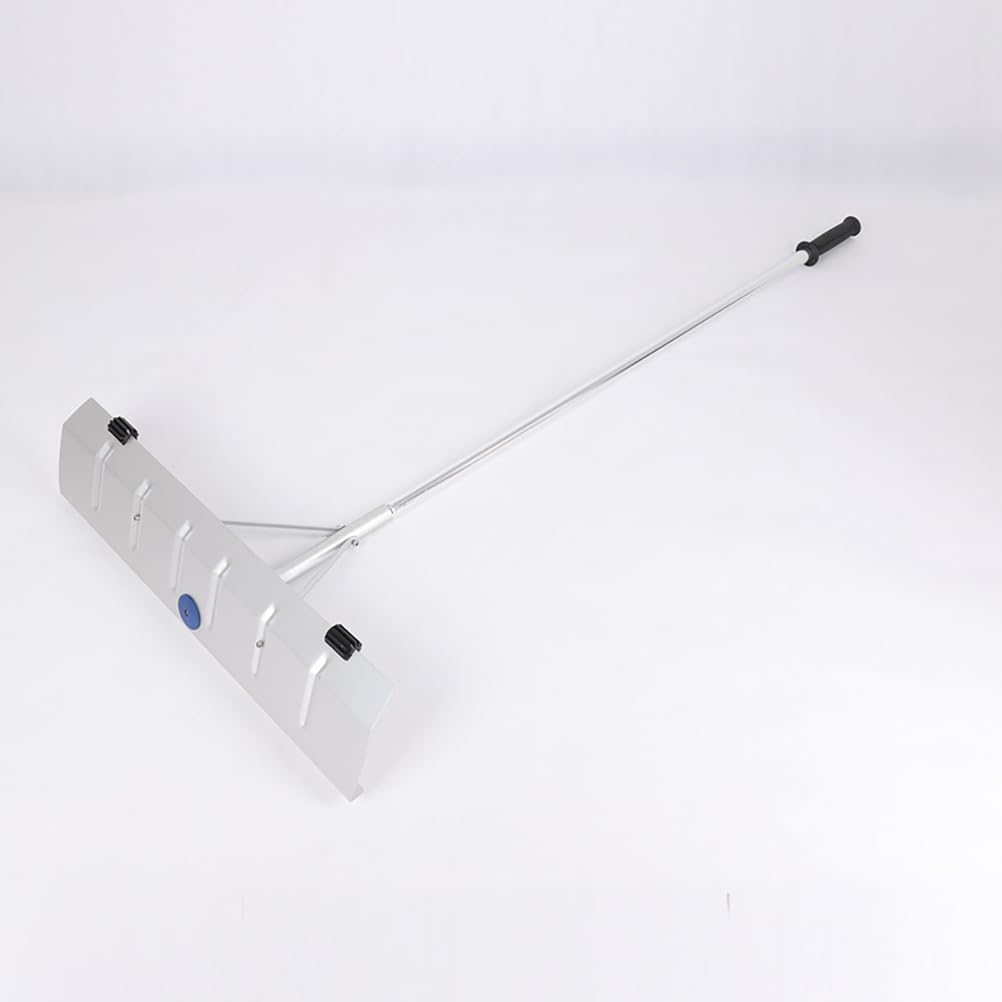 Aluminum Roof Snow Rake, Adjustable Length Snow Rake, Snow Removal Tool, with Telescoping Pole (147-607cm), Non-Slip Handle, for Removing Snow, Leaves, Debris
