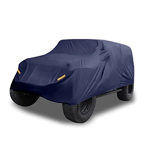 Housse de protection auto pour Jeep Wrangler idéale contre le vent et le stockage