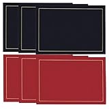 Matériau en cuir synthétique : fabriqués à partir de polyester synthétique, ces sets de table sont exceptionnellement durables et résistants à l'usure, pour une utilisation durable.