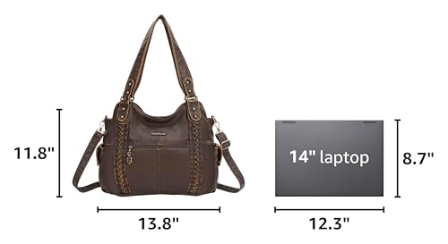 Image of Angel Barcelo Purses for Women Soft PU Leather Shoulder Bag Crossbody Purse and Handbags