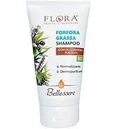 FLORA Bellessere Shampooing pellicules grasses 150 ml Bio-BDIH Normalisant Dermopurifiant et Aromatic...