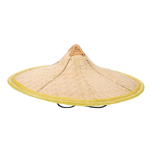 Chapeau tressé naturel et imperméable pour un cosplay oriental ou une rando au soleil