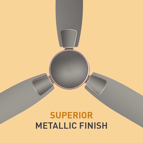 Image of Crompton Highspeed Toro 1200 mm Designer Ceiling Fan | BEE Star Rated Energy Efficient | Anti-Dust | Active Power Technology | Upto 50% Less Heating | 2 Year Manufacturer Warranty | Warm Grey