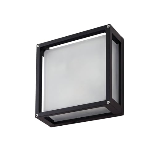 Lucande Wandleuchte außen Aurelien mit Bewegungsmelder (spritzwassergeschützt (Modern) in Schwarz aus Aluminium (2 flammig, E27) - Außenwandleuchten Wandlampe Led Außenlampe Outdoor für