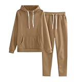 Habillage tendance : cet ensemble de survêtement uni pour fille peut facilement contenir une variété de vestes, chapeaux, baskets, ou ils peuvent être portés séparément pour offrir un style attrayant et une chaleur tout au long de la journée aux enfants. Ce survêtement à capuche est doté d'un sweat à capuche et d'un pantalon long. Vous pouvez les porter séparément ou les associer avec différents hauts ou pantalons pour créer plus de styles