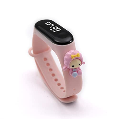 Titox Creative Design Color Band with Cartoon Latest Collection Touch Button Watch for Creative Touch kids Boys and Girls Digital Watch