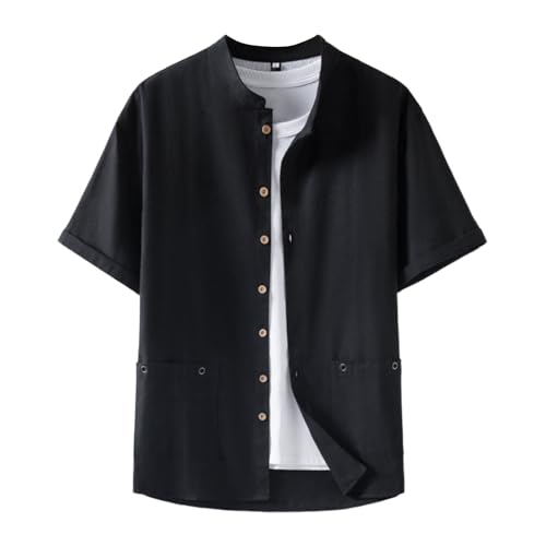 Chemise à manches courtes homme blanche et t-shirt décontracté