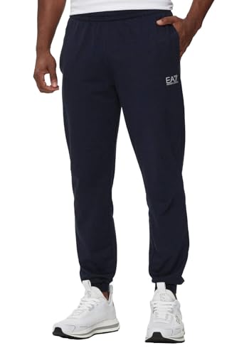 Ea7 Uomo Logo Joggers, Blu, M