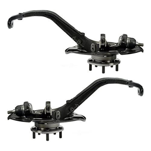 AutoShack Front Steering Knuckles & Wheel Bearing Hub Assembly Pair of 2 Driver and Passenger Side Replacement for 2008-2012 Honda Accord 2009-2014 Acura TSX 2.4L 3.5L V6 FWD KN798449PR