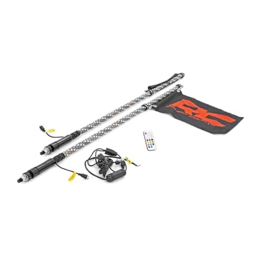 Rough Country LED Whip Light Kit for 14-17 Polaris RZR XP 1000-93052