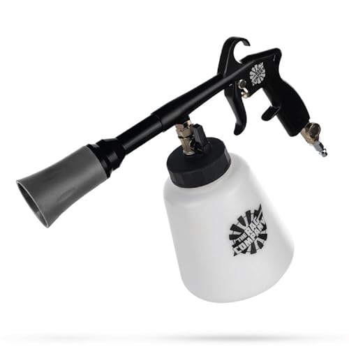 The Rag Company - Ultra AIR Blaster Plus - Deep Clean Interior Detailing Tool; Air and Liquid Combo; Durable Metal Design; Trigger Operated - Black