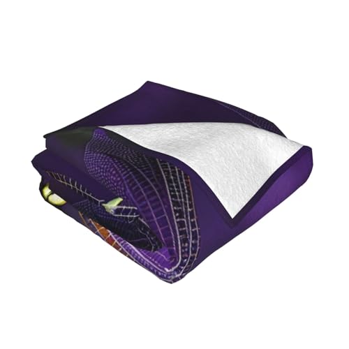 Couverture flanelle libellule violette plaid lit canapé toutes saisons - 3