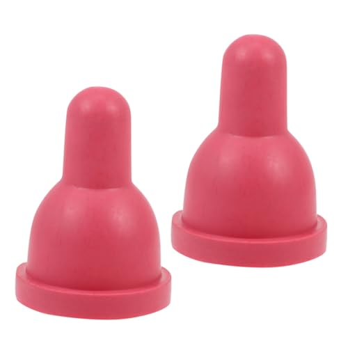 FONDOTIN 2 Piezas Tetinas para Corderos y Cabras de Caucho Natural de Chupete para Biberón Alimentación y Resistente para Animales Pequeños
