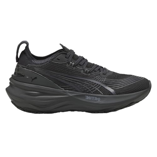 PUMA Womens Foreverrun Nitro 2 Wide Running Sneakers Shoes - Black
