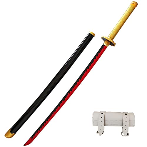 MOMAMOM Anime Katana Demon Slayer Cosplay Katanas Épée Couteau Arme, Anime Ninja Jouets, Fête Décorative Prop, Lame De Bambou Tsugikuni Yoriichi, size Cover