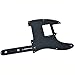 KAISH Diamond Plate 8-Hole Tele Humbucker Pickguard with Metal Diamond Plate Control Plate and Screws for American/Mexican FD Telecaster Black