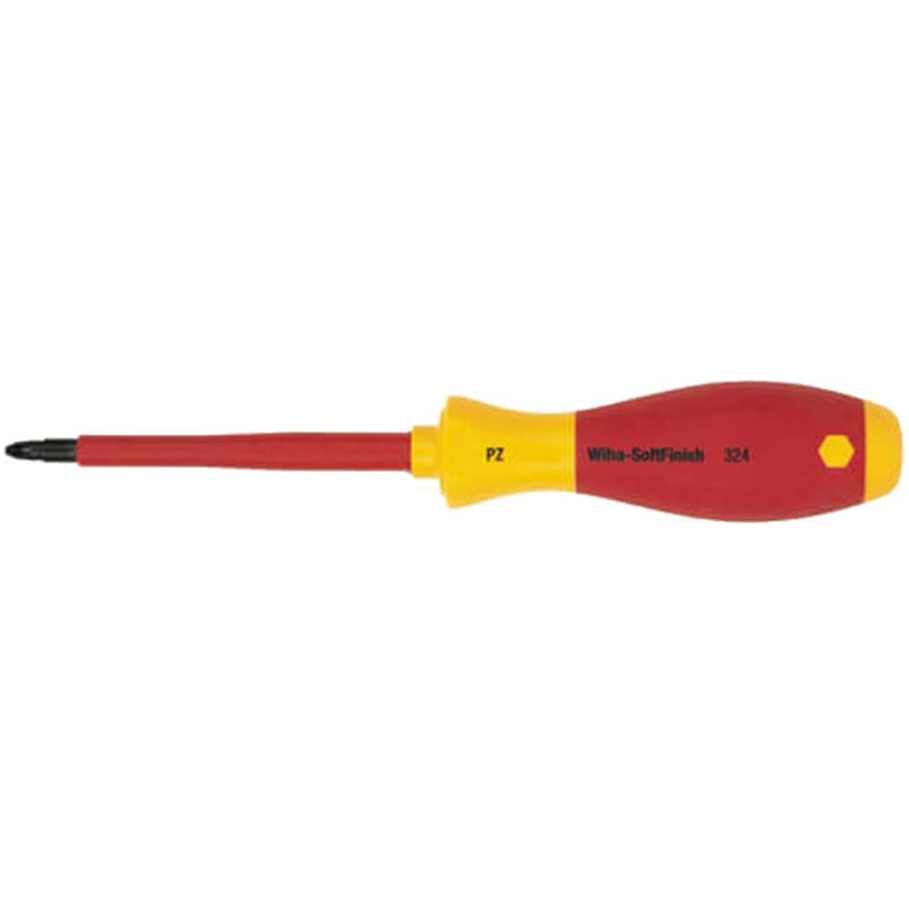Wiha 324 Series Vde Insulated Pozi Screwdriver Pz2 100Mm