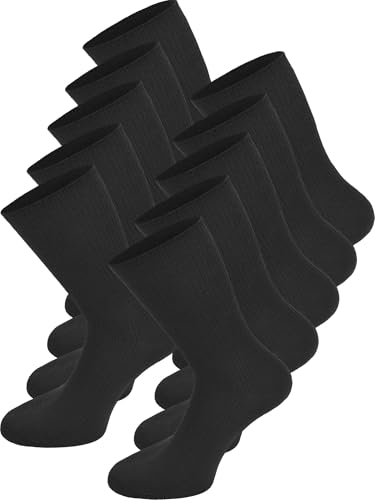 normani 10 Paar Socken aus 100{924d48125cafaf7776facdac12fbaaae3d039b35c2d70421ffc4b0fb19dfd208} Baumwolle - Arbeitssocken Baumwollsocken Arbeitsstrümpfe ohne Gummidruck für Damen und Herren Farbe Schwarz Größe 43/46 normani 10 Paar Socken aus 100{924d48125cafaf7776facdac12fbaaae3d039b35c2d70421ffc4b0fb19dfd208} Baumwolle - Arbeitssocken Baumwollsocken Arbeitsstrümpfe ohne Gummidruck für Damen und Herren Farbe Schwarz Größe 43/46