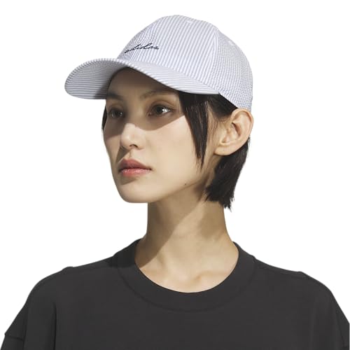 adidas Women's Saturday Hat – Relaxed Fit Strapback Baseball Cap, Ash Blue/Collegiate Navy/Seersucker, OSFA by adidas - Used condition - Image 5
