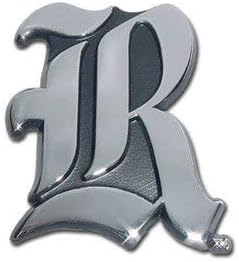 Rice University R NCAA College Chrome Plated Premium Metal Car Truck Motorcycle Emblem