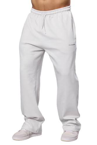 Image of FUAARK Mens Eclipse Straight Tracks Oversized Cotton Gym & Streetwear Pants