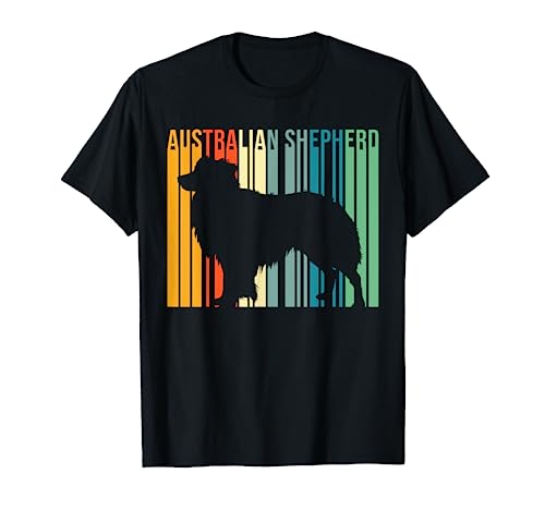 Retro Australian Shepherd Lover Gift Pet Owner Aussie Dog T-Shirt