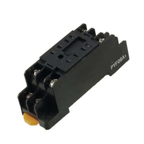 Embase relais PYF08A1 à 8 broches pour montage sur rail DIN compatible avec MY2NJ