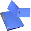 Acocony 11x17 Binder Ledger Size 11x17 Folders Punchless with Clamp Tabloid Folder Plastic Blue Pack of 1