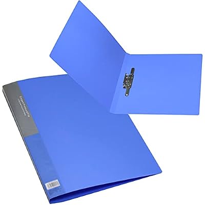 Acocony 11x17 Binder Ledger Size 11x17 Folders Punchless with Clamp Tabloid Folder Plastic Blue Pack of 1