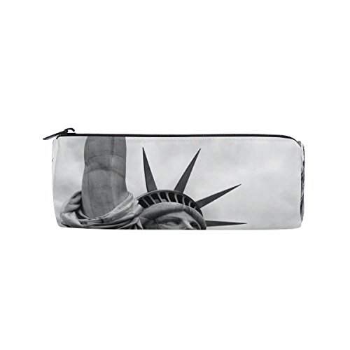 BENNIGIRY - Trousse imprimée statue de la Liberté et New York City, avec fermeture éclair, polyvalente, pour crayons, stylos, fournitures de bureau, maquillage et voyage Cover