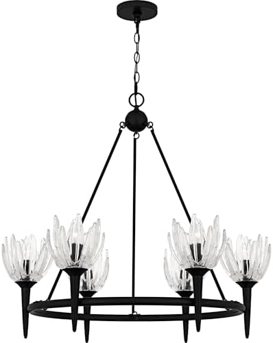 Quoizel Shea 6-Light Matte Black Chandelier