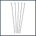 INFINAUTO 40 Pcs 14G J Bend 216mm x 2mm Bike Bicycle Spokes with Nipples Steel Black Stylish Design
