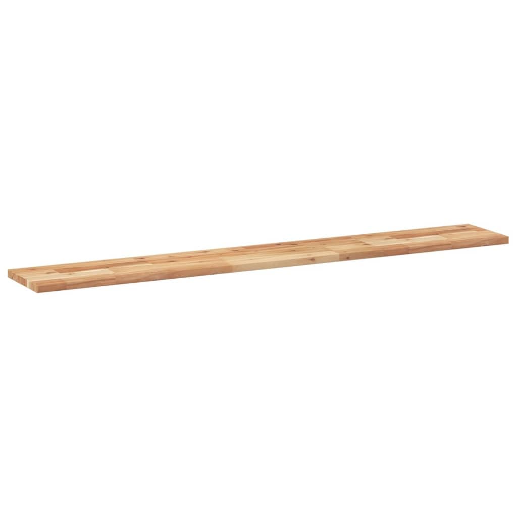 Générique Rechteckige Tischplatte 120 x 20 x 2 cm aus massivem Akazienholz, Tischplatte aus unbehandeltem Akazienholz, um Ihre Pflegeleicht mit einem feuchten Tuch zu erneuern, kombinierbar