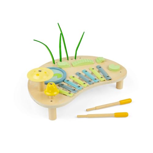 Instruments & accessoires de musique en bois Bigjigs, le concert des petits dans la chambre