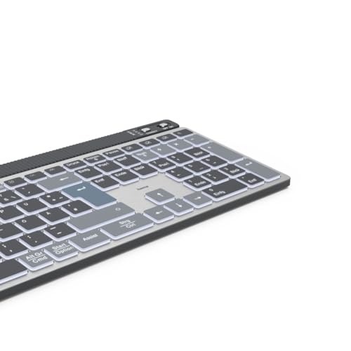 Teclado multitarea Hama WKM-750 inalámbrico con ratón para controlar tres dispositivos 5