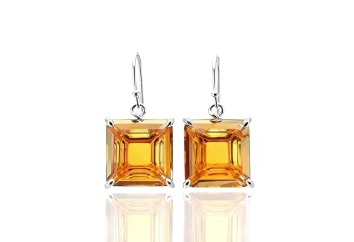 Boucles d'Oreilles Citrine de Guérison | Énergie Positive et Style Long Orange