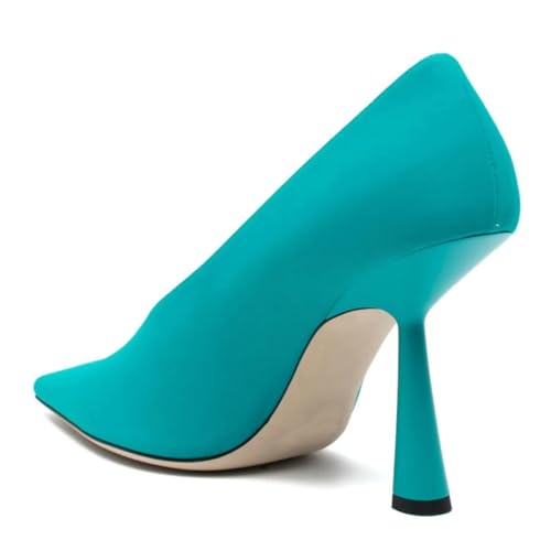 Milooey shoes Women Chic Pointed Toe Slip On Pump Sexy V Cut Stiletto High Heels Party Prom Dress Shoes Size 4-16 Us3