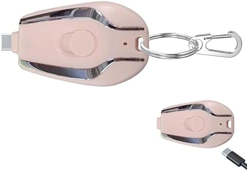 COBREW Power Pod 1500mAh Small Battery Charger Key Chain Power Bank for Phone, Ultra-Compact Fast Charging Power Bank Battery Pack Type-C