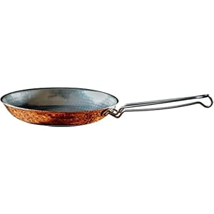 Sertodo Copper Skillet Pan | 10 inch Diameter | Patented Stainless Steel Handle System | Naturally Non-Stick Tin Lining, Pure Copper Body | Professional Kitchen Grade | Elegant, Durable, Functional