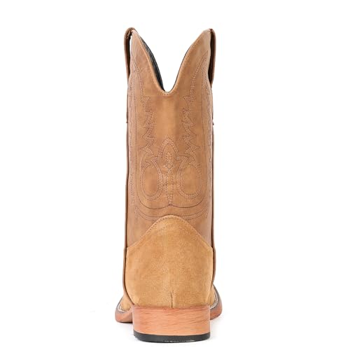 Image of IUV Cowboy Boots for Men Suede Square Toe