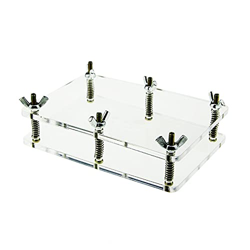 SUMAGMagic Tricks Crystal Card Flatten Device (Not Include Playing Card, Thicked) Close Up Gimmick Prop Accessories Press Card Device