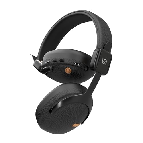 Image of Porodo Onyx Sonic Wireless headphone, Bluetooth V5.4, Hi-Res Audio, Multi-Functional Key Control, 40mm Driver, 18H Playtime, Game & EQ Mode, TF Card Playback, more than 10M Transmission Range (Black)