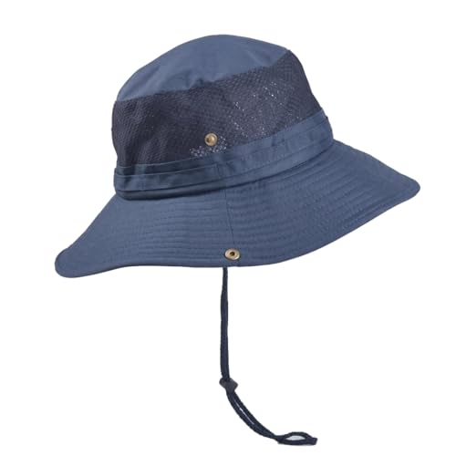 Image of GUSTAVE Sun Hats for Men Wide Brim Summer Sun Protection Cap for Men UV Protection Round Sun Cap for Hiking, Fishing, Gardning, Travel