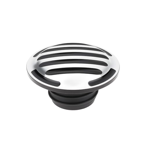 YINETTECH Bouchon de Réservoir Chromé CNC Filetage à Droite Compatible avec Har-Ley Dyna Sportster Touring