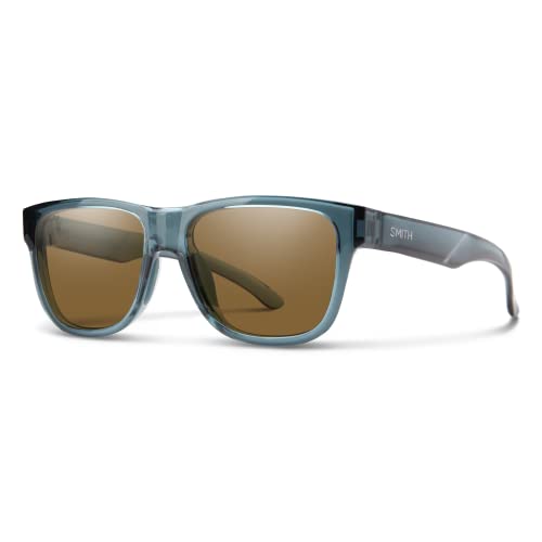 Smith Lowdown Slim 2 Lifestyle Sunglasses - Crystal Stone Green | Chromapop Polarized Brown
