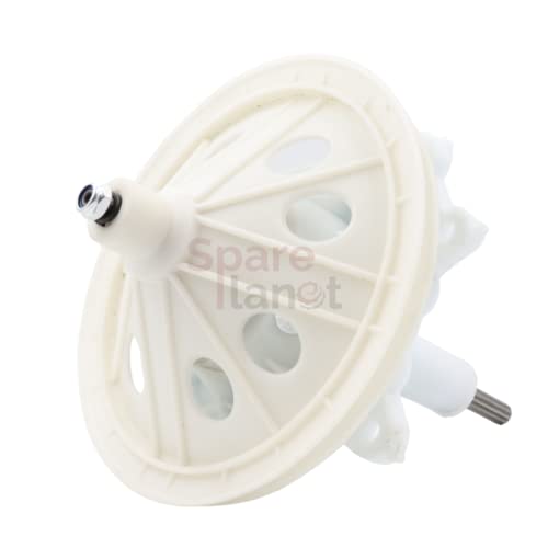 Image of Spareplanet Washing Machine Gearbox with Pulley (Long Shaft) Compatible with Whirlpool Semi Automatic Washing Machine
