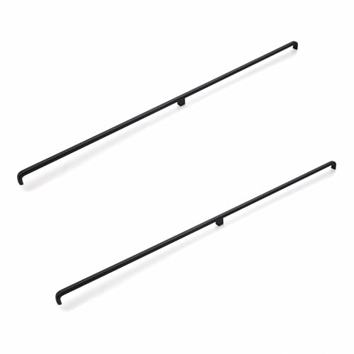 LAPO 2 Piece Cabinet Handles for Drawer, Pulls for Almirah, 36 Inch Black Window Drawer for Kitchen, Wardrobe, Cupboard Furniture’s (900mm, Black Finish, 3 Years Warranty)