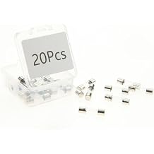 500mA Glass T500mAL250V Fuse T500mA 250V 0.2 x 0.78 inch or 5x20mm Glass Fuse,Environment Protection Packag in a Clear Plastic Box 20pcs
