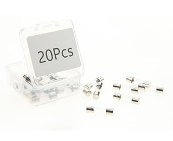 200mA Glass T200mAL250V Fuse T200mA 250V 0.2 x 0.78 inch or 5x20mm Glass Fuse,Environment Protection Packag in a Clear Plastic Box 20pcs